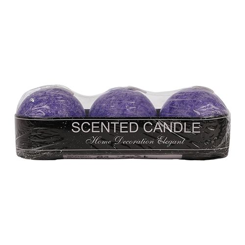 DP Decorative Wax Round Candles - Lavender